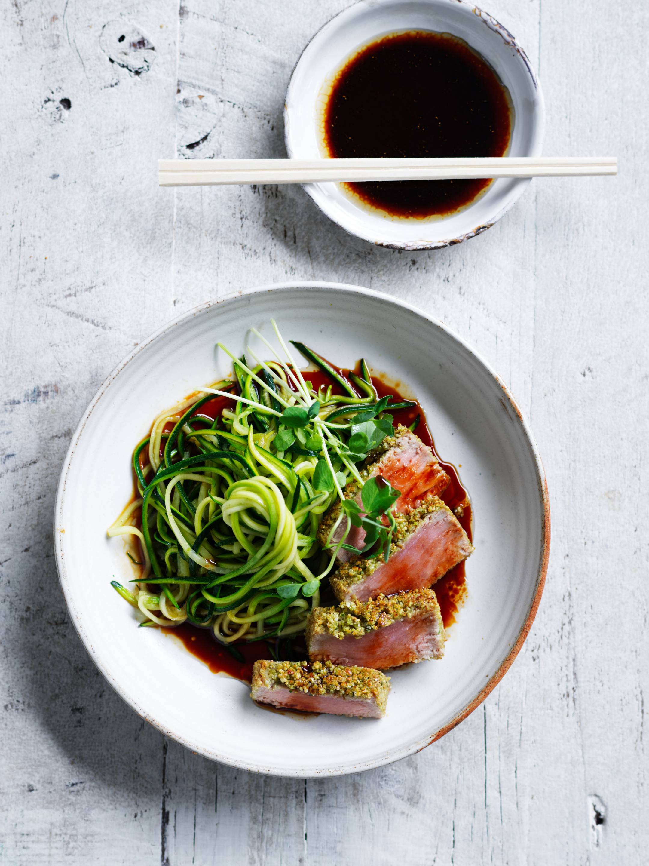 Tuna with zoodles