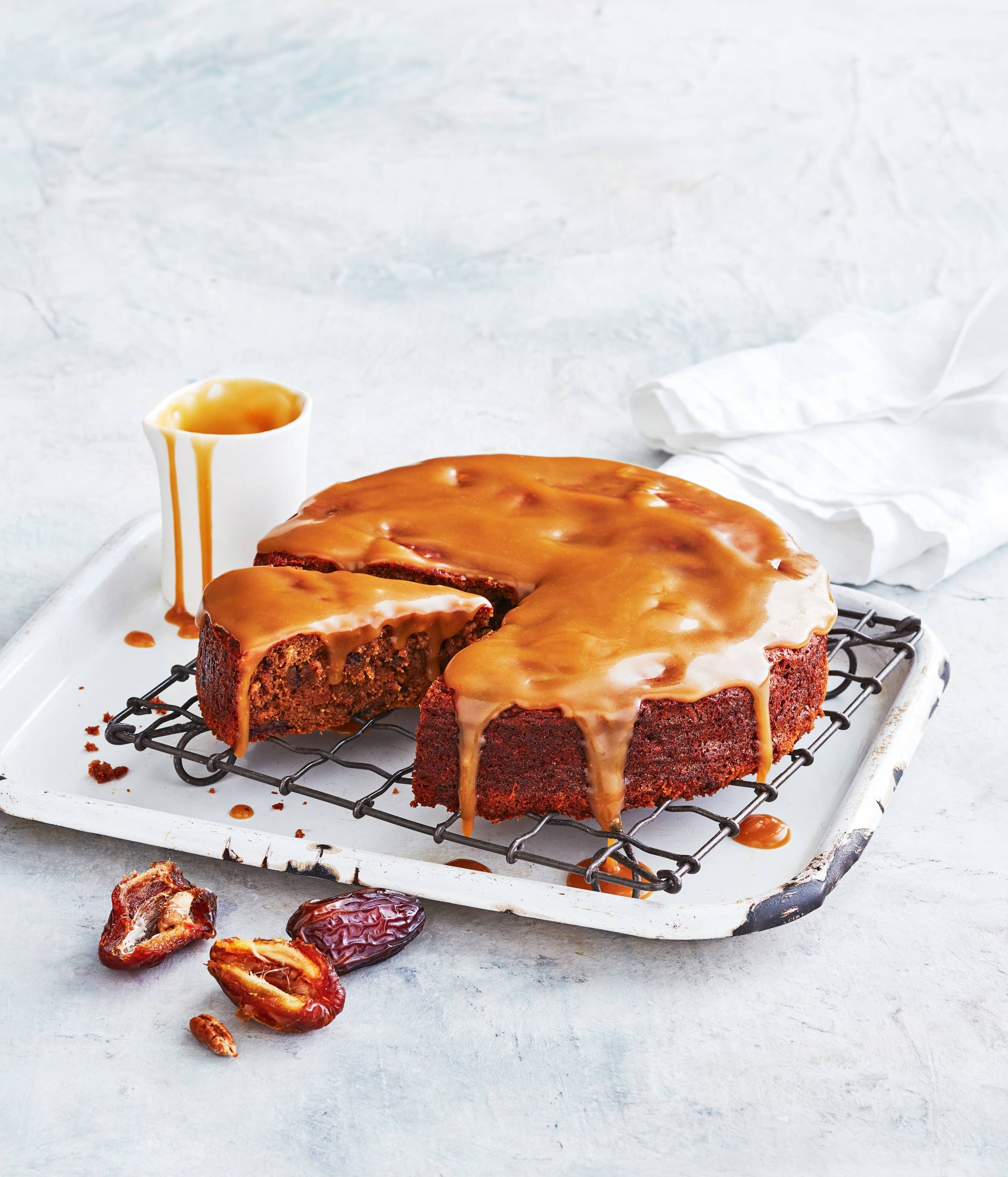 almond spelt sticky date