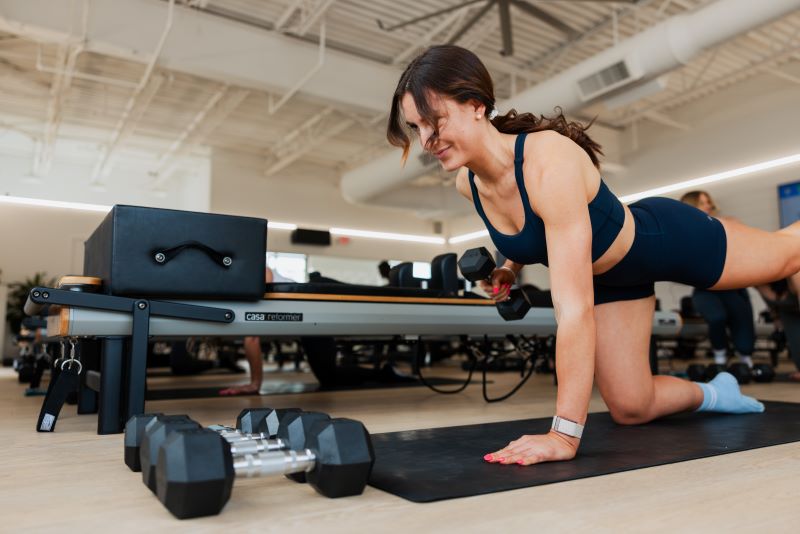 Woman working out at FS8